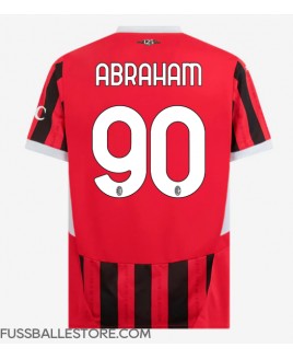 Günstige AC Milan Tammy Abraham #90 Heimtrikot 2024-25 Kurzarm